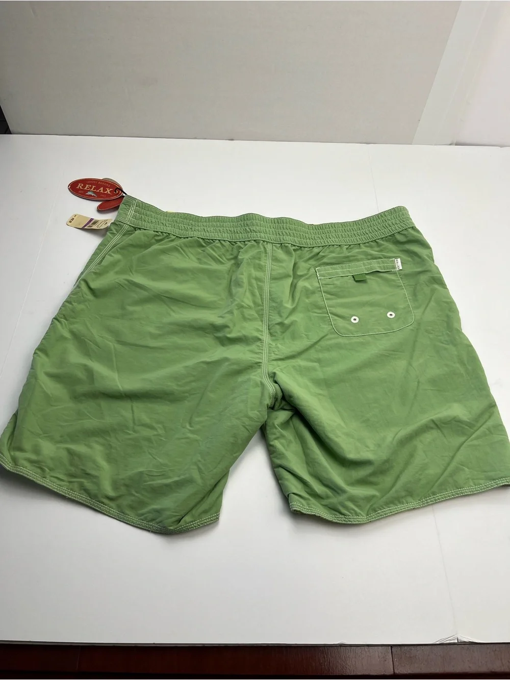 Tommy Bahama Relax Palm Down Reversible Board Swim Short Melon Green Men XXL NEW